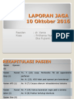 Laporan Jaga 10 Okt 2016