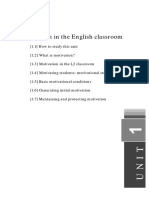 motivation in the English classroom unit1 didáctica avanzada de la lengua inglesa