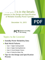 High Reliability Standby Power Systems