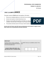 PL Tax Compliance j14 Exam Paper