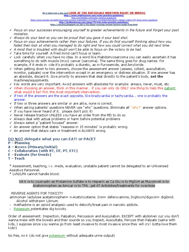 Updated Nclex-Study-Guide PDF | PDF | Chronic Obstructive Pulmonary Disease | Hyperthyroidism for Free Printable Lpn Practice Test