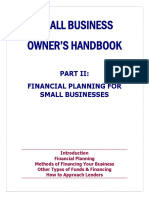 Small Business Owner'S Handbook: Financial Planning For Small Businesses