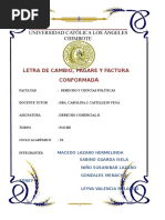 Monografia de Derecho Comercial Letra de Cambio