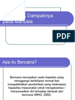 Bencana & Dampaknya Bagi Manusia