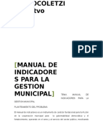 Manual de Indicadores Para La Gestion Municipal