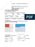 Evaluación   de  Educación  Matemática  5º  Año decimales.docx