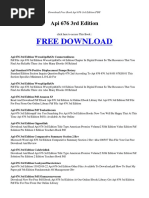API 676 Datasheet | Pump | Gear