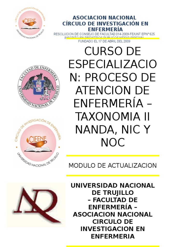 Modulo Nanda, Nic Noc Taxonomia II PDF Enfermería Ciencias de la