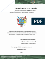 Análisis de La Cadena y Su Impacto en La Export Majes