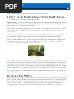 25 Inspirasi Keren Hiasan Kelas Tk Huruf Hijaiyah Jonas 