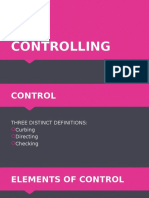 Controlling