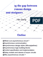 Bridging The Gap Between Asynchronous Design and Designers: Hao Zheng