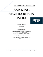 Banking Standards in India: Banking & Insurance Project On