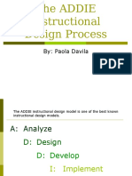 The ADDIE Instructional Design Process