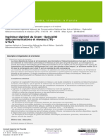Formation 10678 Ingenieur Diplome Du Cnam Specialite Telecommunications Et Reseaux Tr Cyc73 Detail