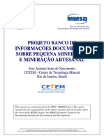 Projeto Banco de Informações Documentais Sobre Pequena Mineração e Mineração Artesanal