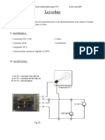 Les Relais: Rapport D'expérience D'électrotechnique N°31 Le 26 Mars 2007