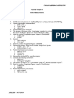 CHM131 General Chemistry Tutorial Chapter 1 Unit of Measurement