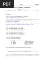 Homework 1 KEY Fall 2014 CDA3103