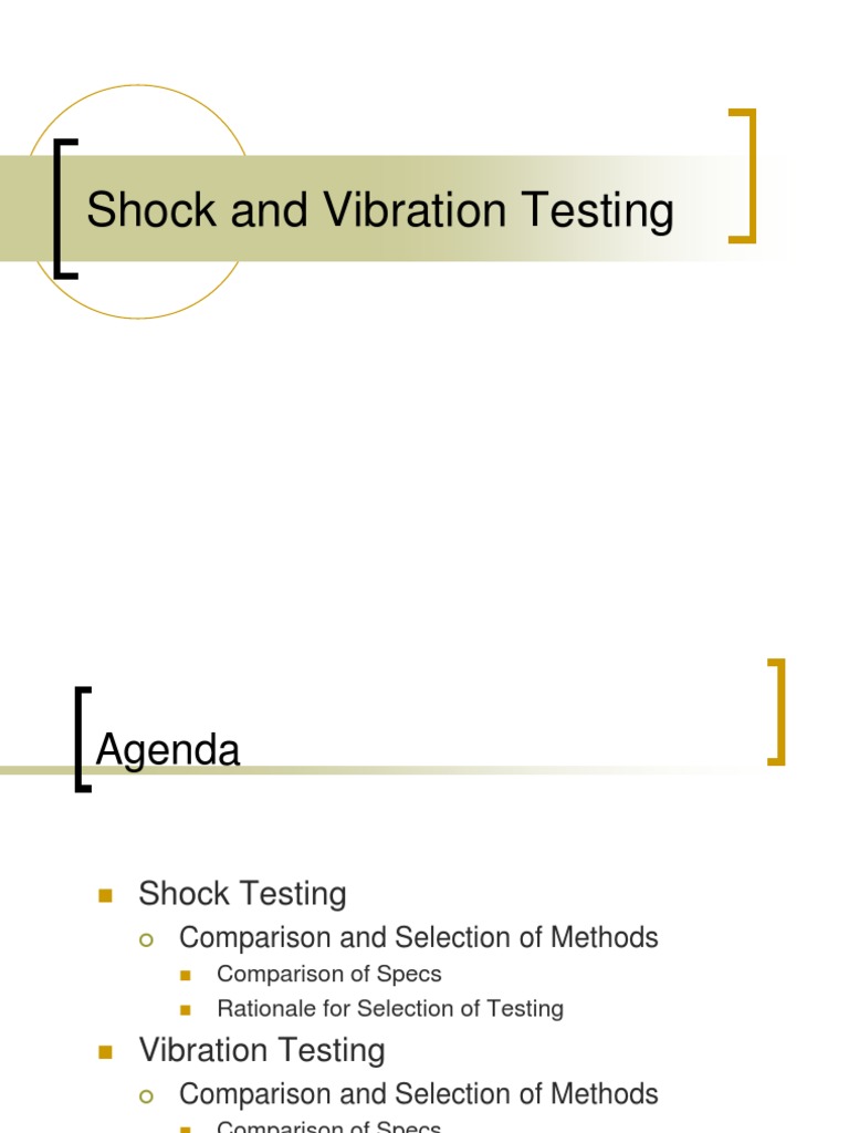 Shock and Vibration Testing | PDF
