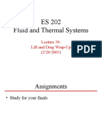 ES 202 Fluid and Thermal Systems: Lift and Drag Wrap-Up (2/20/2003)