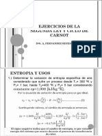 Ejercicios de La Segunda Ley y Ciclo de Carnot