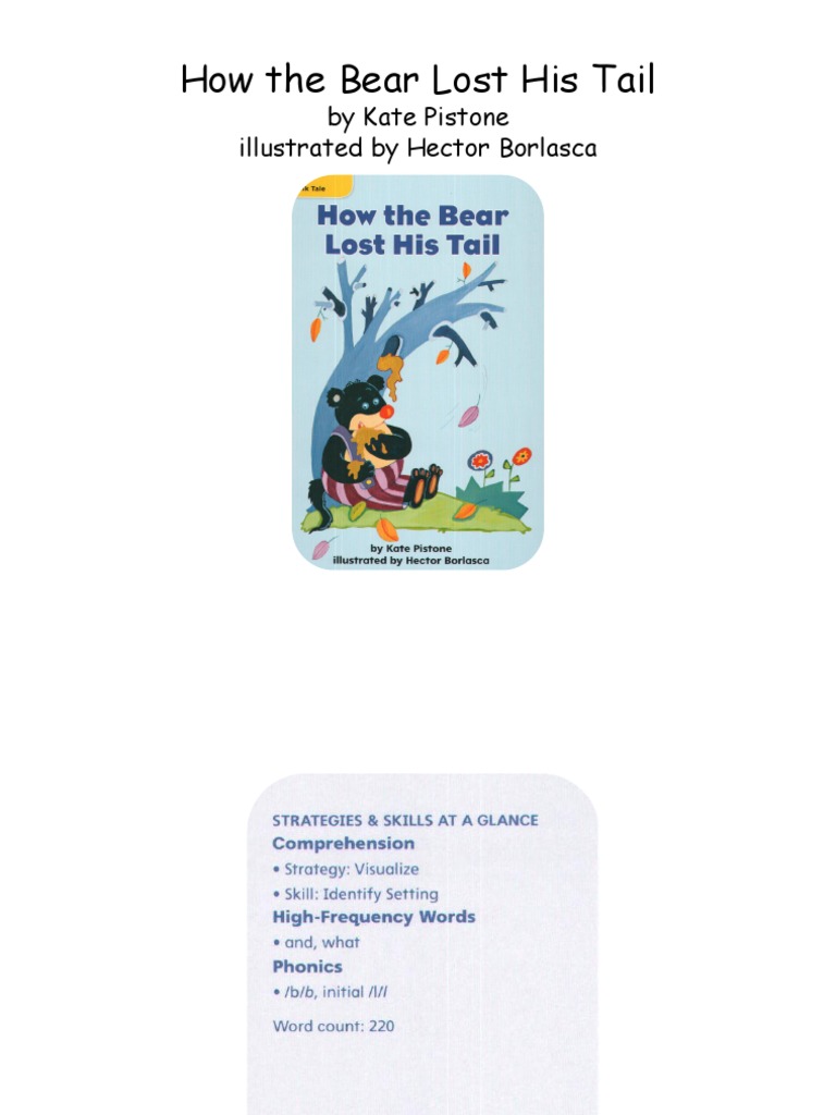 Bear's Tail: A Trickster Tale | PDF | Home & Garden