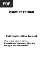 6. Types of Format