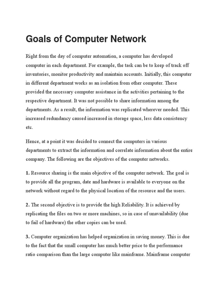 Computer Networks Goals and Applications ClientServer Model Peer