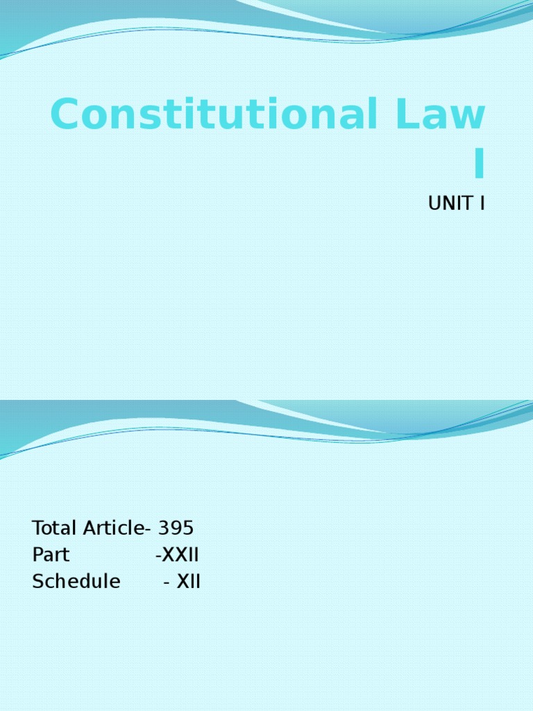 Constitutional Law PDF Constitution Legal Documents