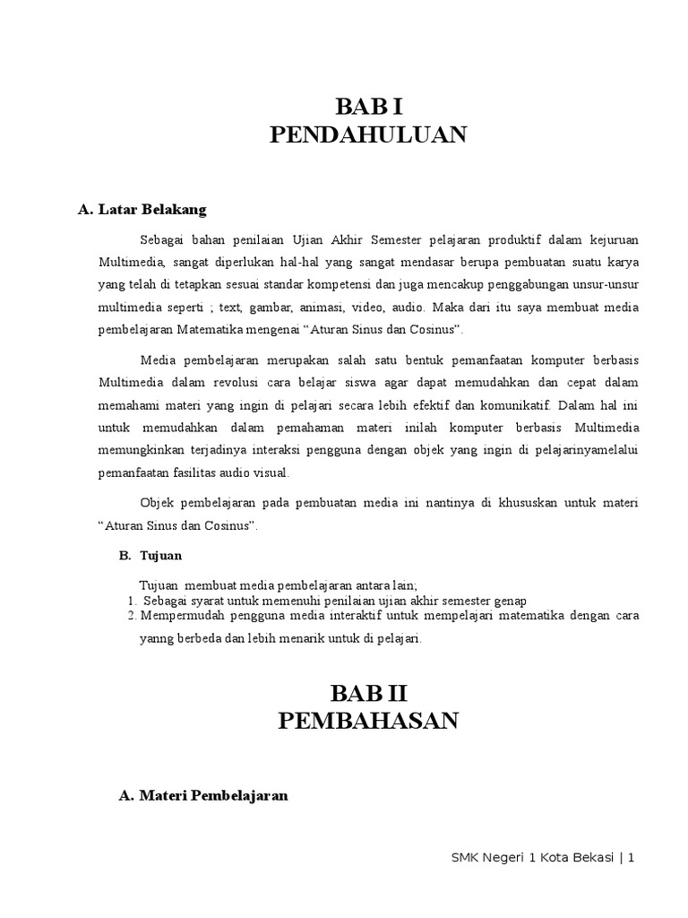 Contoh Laporan Pembelajaran Online