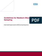 2016 Guidelines For Newborn Blood Spot. NHS