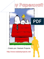 Snoopy Papercraft 