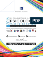 Programa Congreso Ps. CUECH 2016