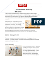 16 Incredibly Useful Team Building Exercises and Games: Lower Management