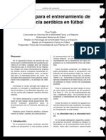 Propuesta para el entrenamiento de la potencia aeróbica en fútbol