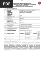 SILABO Metodología de La Investigación