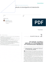 El Método Científico Aplicado A La Investigación en Comunicación Mediática - García & Berganza