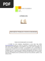 Prestação de Trabalho a Favor Da Comunidade