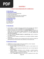 Class Notes on Topic 5