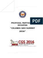 "Celebes Geo Summit 2016": Proposal Partisipasi Kegiatan