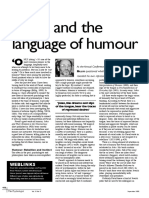 Freud and The Language of Humor