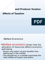 Consumer and Producer Surplus: Effects of Taxation