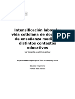 Intensificacion Laboral y Trabajo Docente