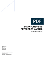 STATA FUNCTIONS REFERENCEMANUAL - RELEASE 14