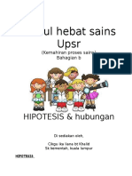 Modul Sains (Hipotesis Dan Hubungan)