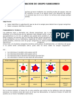 Determinacion de Grupo Sanguineo