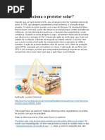 Como Funciona o Protetor Solar