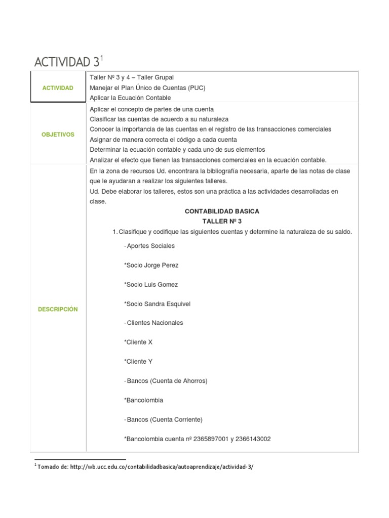 Actividad 3 | PDF | Contabilidad | Cheque