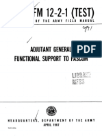 FM 2-2-1 (TEST) : Adjutant General Functional Support To Fascom